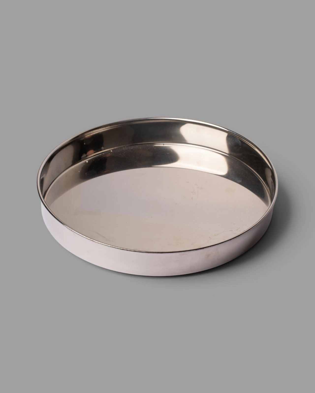 Klassisches Serviertablett 42 cm Silber Produktbild